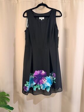 NWT Studio I Black Dress with Red Accent Nail Detail